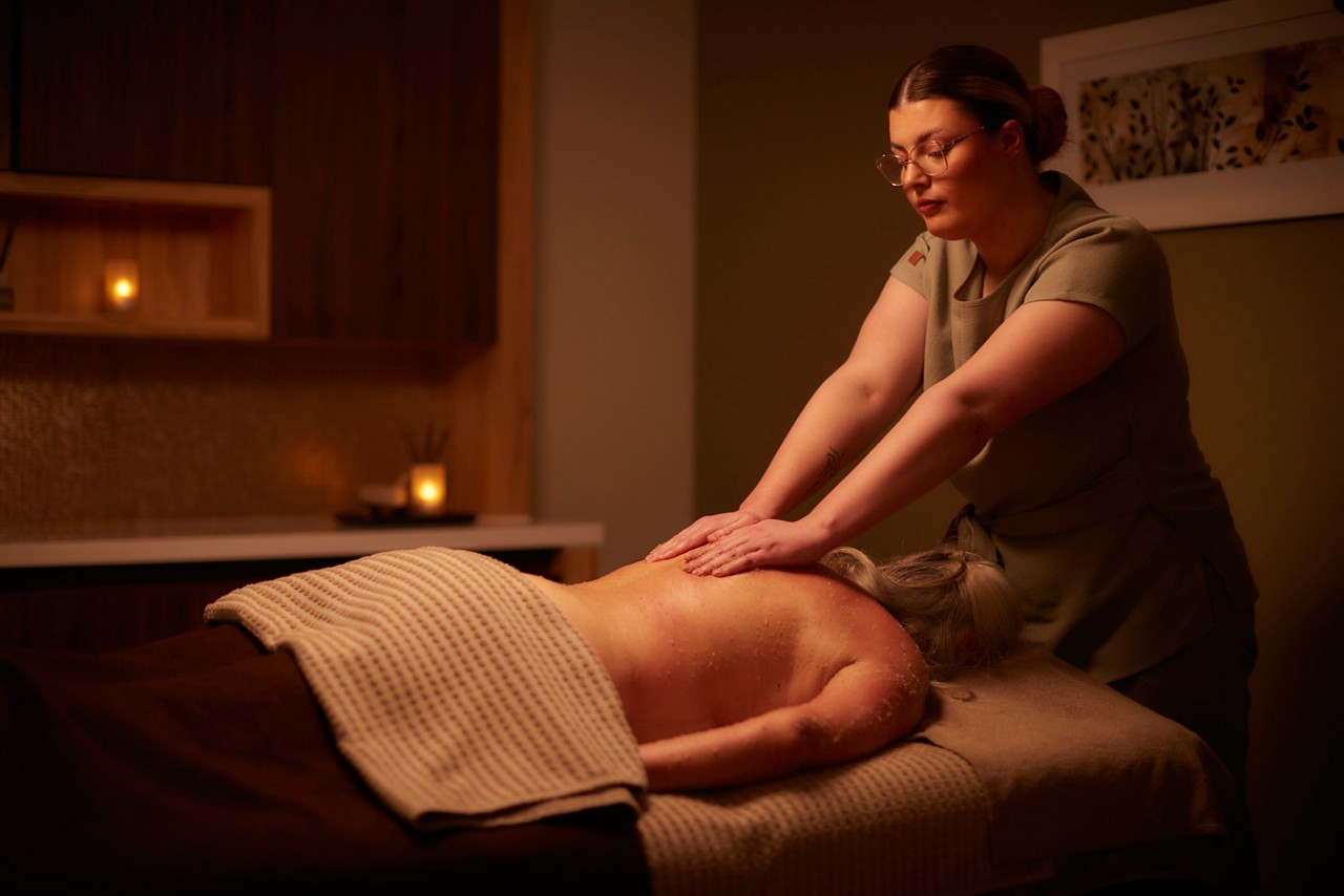 therapist performing treatment